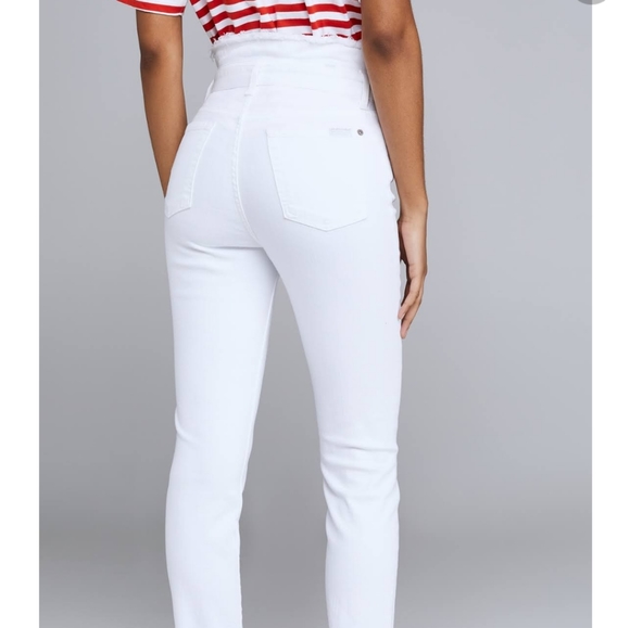 7 for all Mankind White Paper Bag Jeans Size 31 - Picture 3 of 12